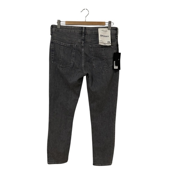 NWT Rag & Bone Cate midrise skinny ankle jeans in gray (Colby) size 29 - Picture 6 of 10